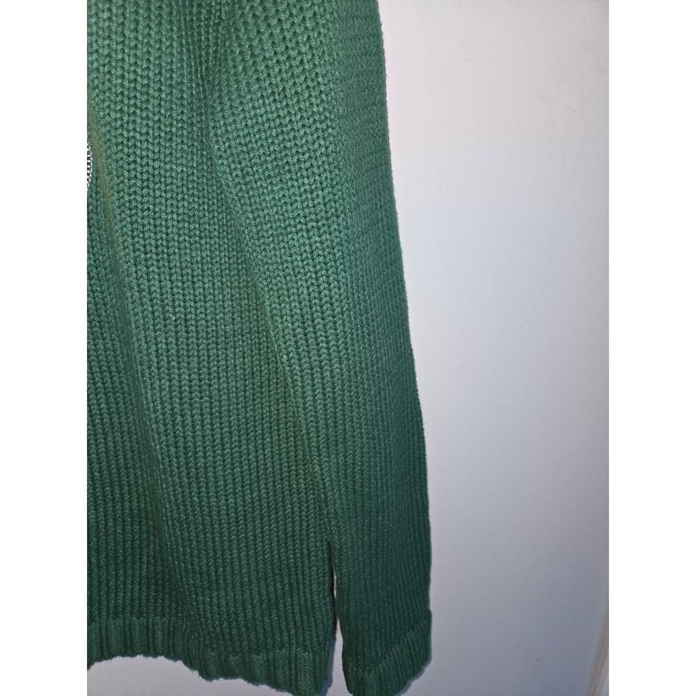 Vintage Disney Mickey Mouse Festive Sweater Green Cotton Blend M Park Style Knit - Picture 4 of 11